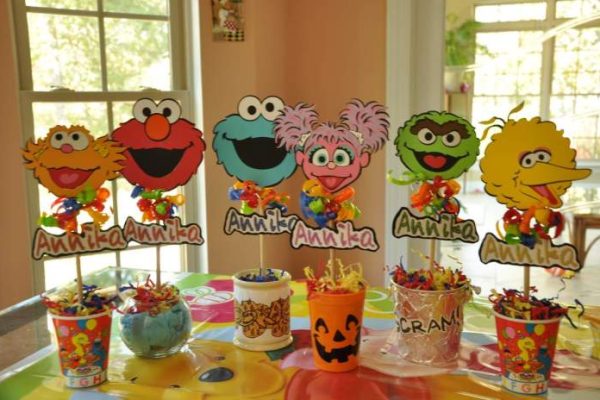 Sesame street party decoration