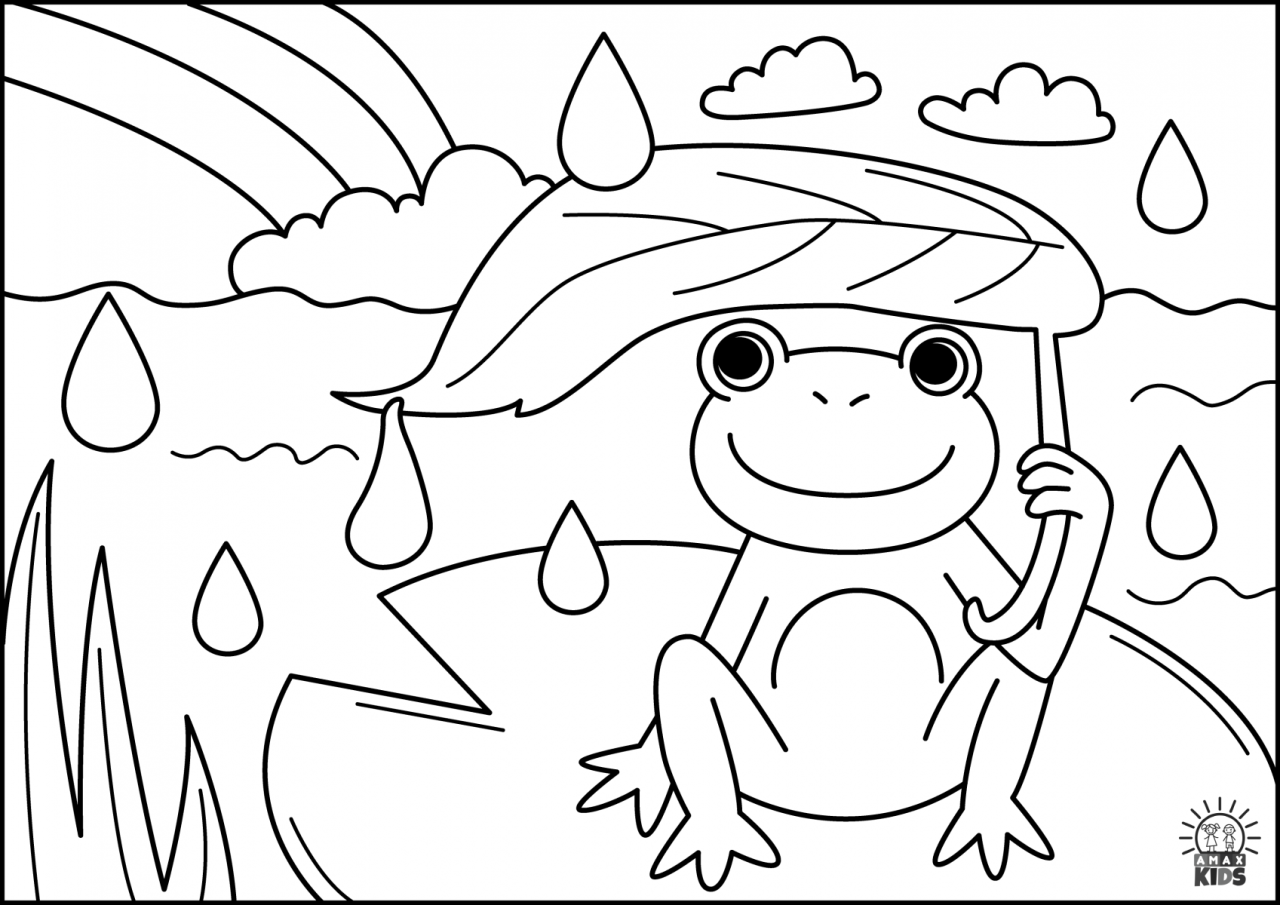 Spring printable coloring pages