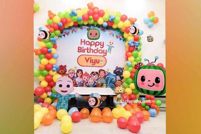 Cocomelon birthday party decoration