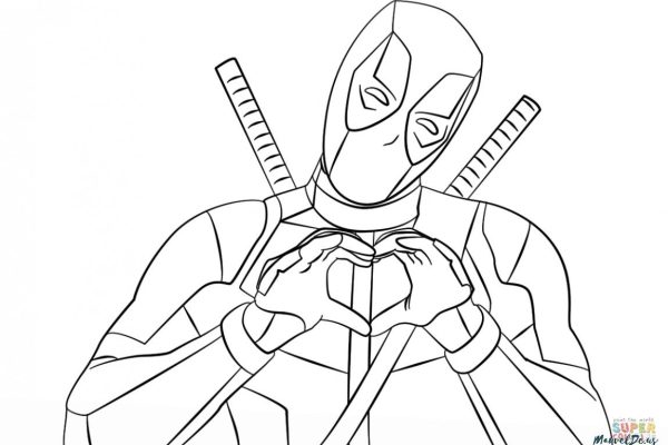 Deadpool coloring pages