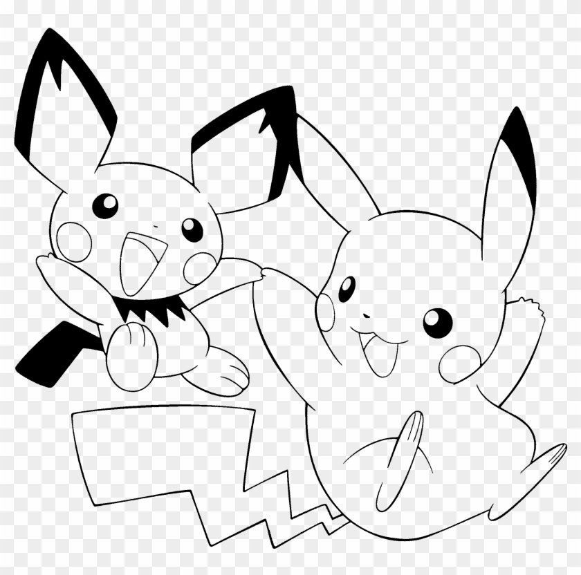 Pikachu coloring page