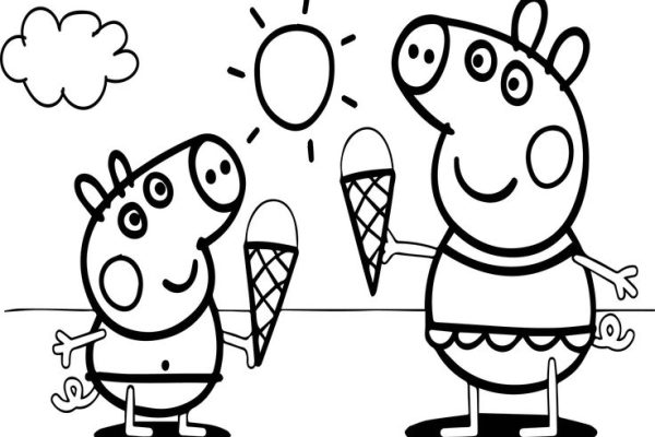 Peppa pig coloring pages