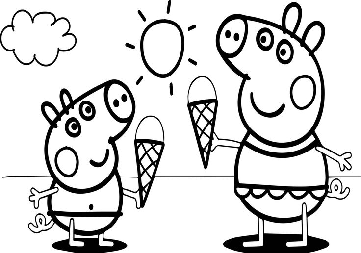 Peppa pig coloring pages