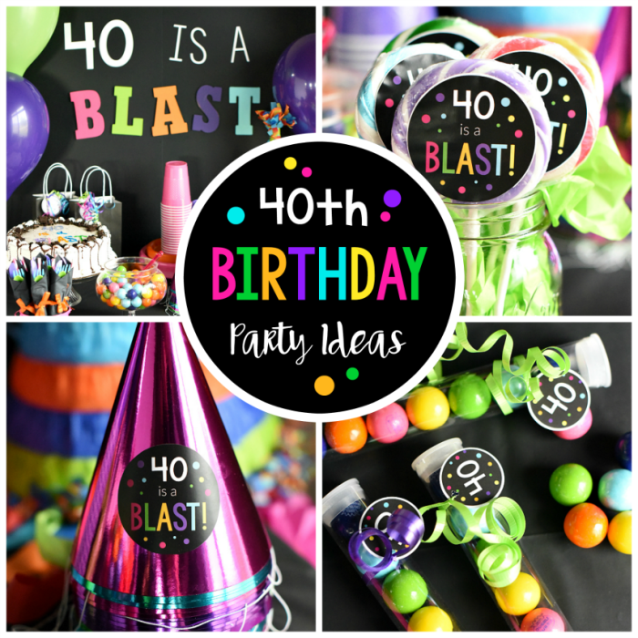 Decoration ideas for a 40th birthday party