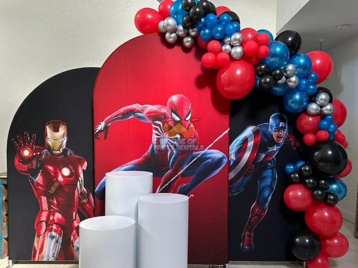 Avengers theme birthday decoration