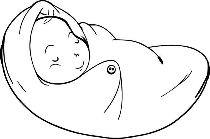 Baby coloring pages