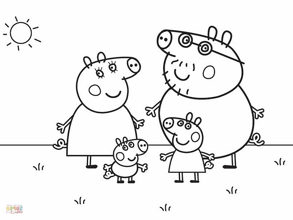 Peppa pig coloring pages