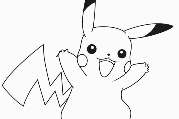 Pikachu coloring page