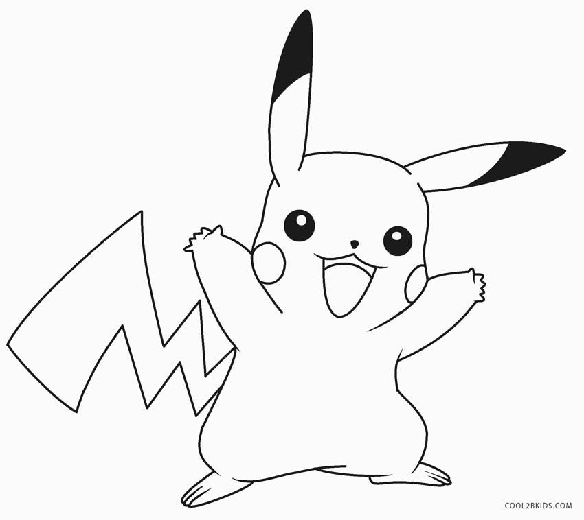 Pikachu coloring page