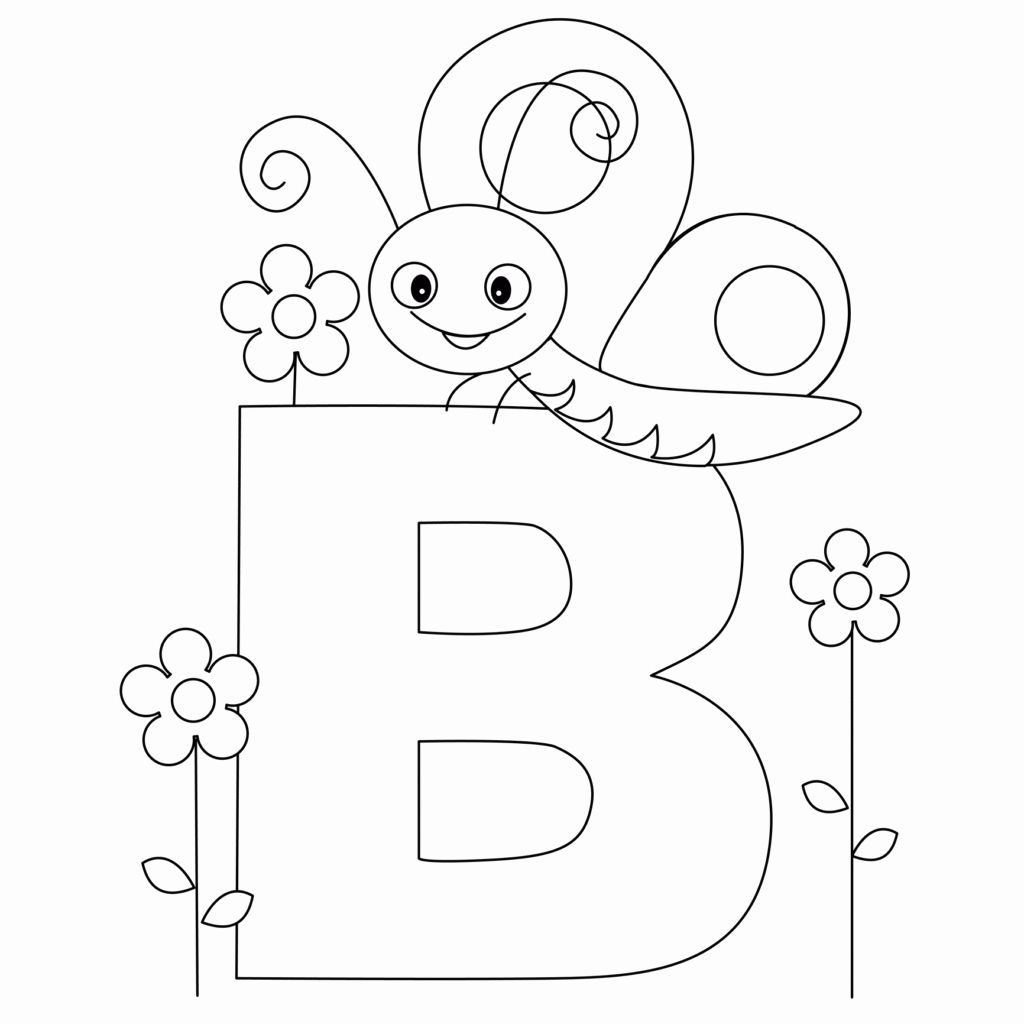 Letter coloring pages