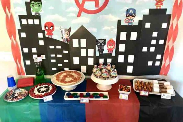 Avengers theme birthday decoration