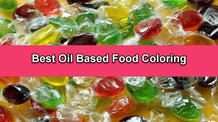 What is oil based food coloring