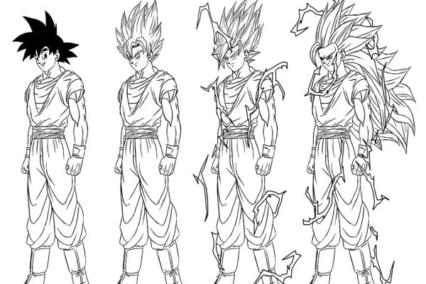 Goku coloring pages