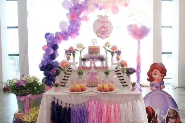 Sofia the first birthday decoration