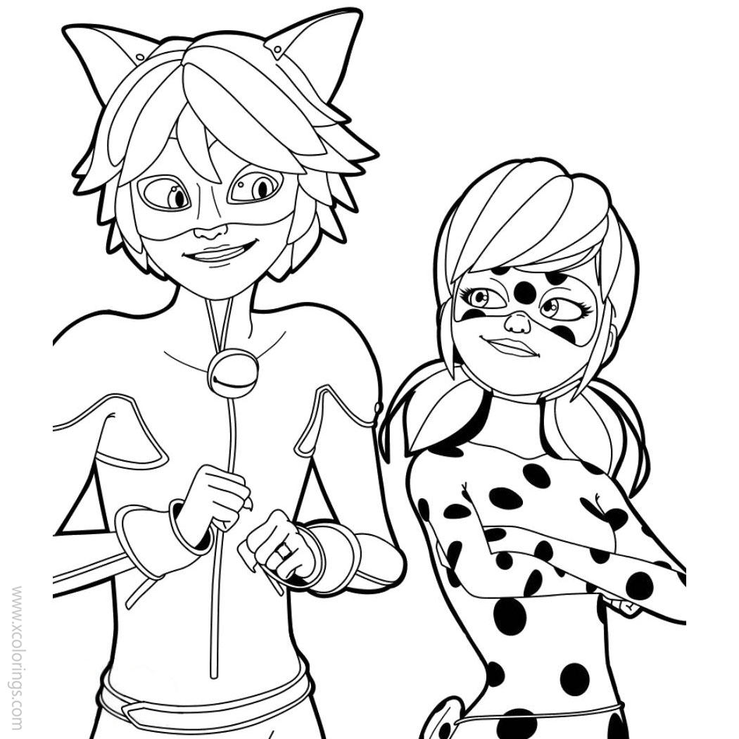 Miraculous ladybug coloring pages