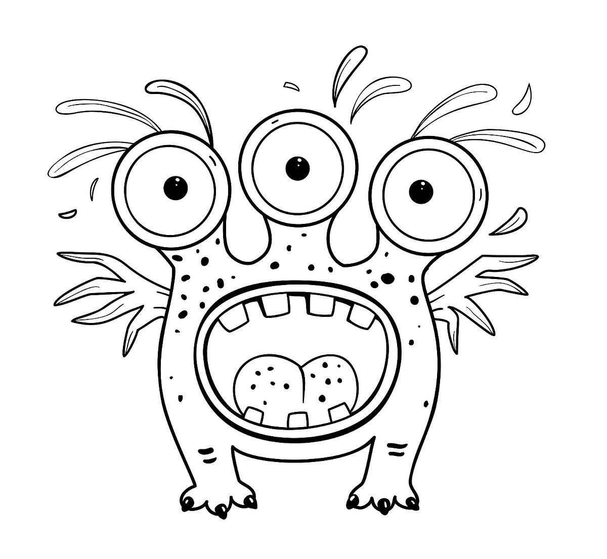 Monster coloring pages