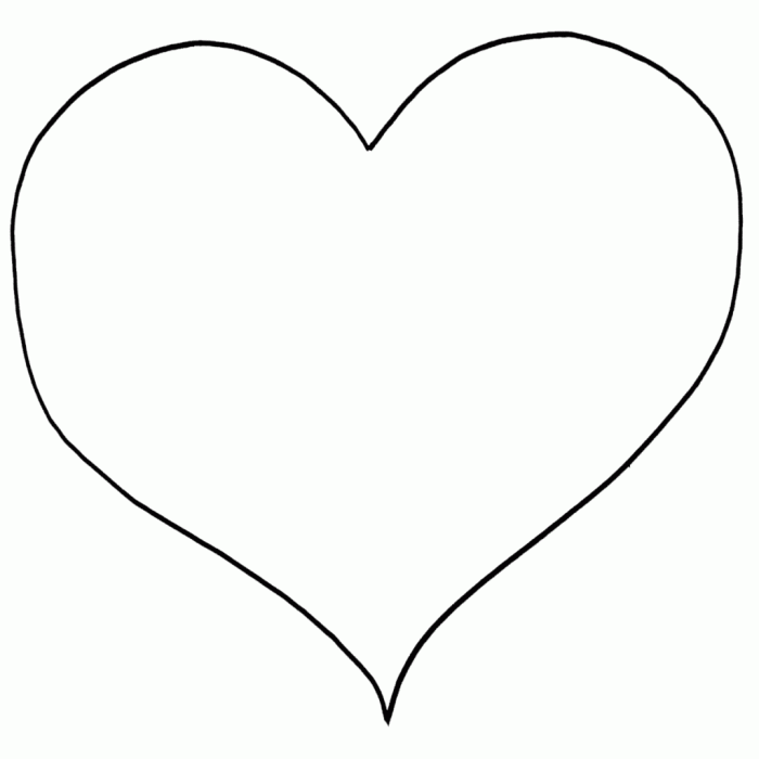 Coloring book heart shape