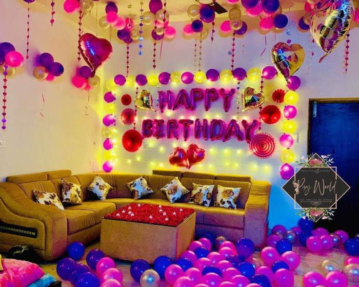 Ideas for room decoration on birthday