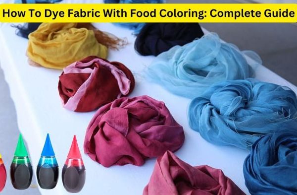 Dyeing clothes with food coloring