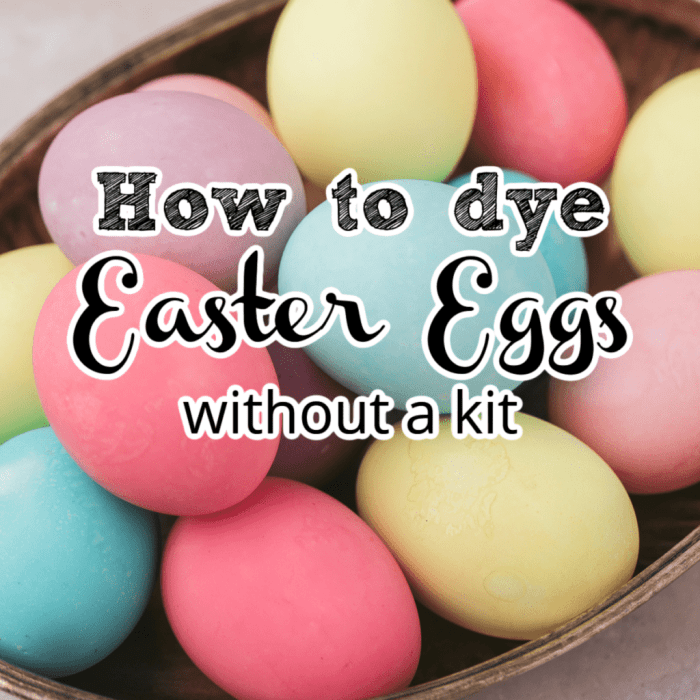 Gel food coloring easter eggs