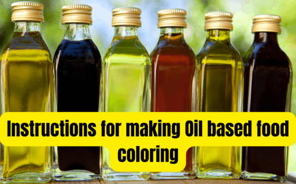 Black oil based food coloring