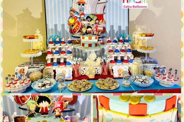 One piece birthday decoration