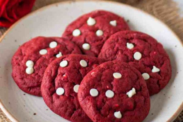 Red velvet cookies without food coloring