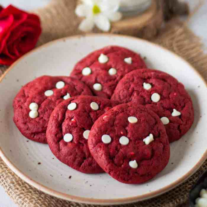 Red velvet cookies without food coloring