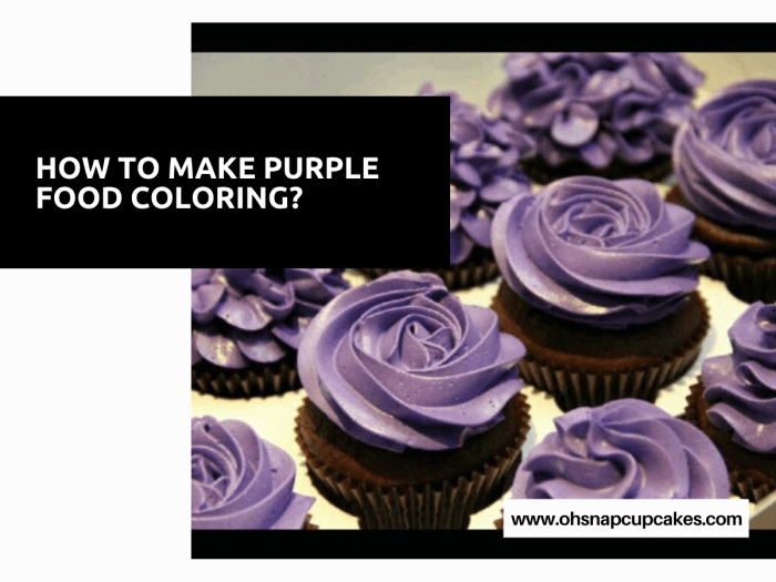 How to make purple using food coloring