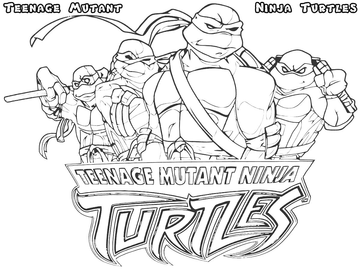 Mutant ninja turtles coloring pages