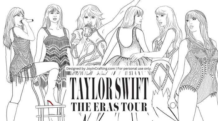 Taylor swift coloring pages