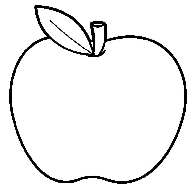 Apple coloring page