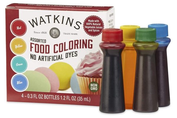 Watkins assorted food coloring