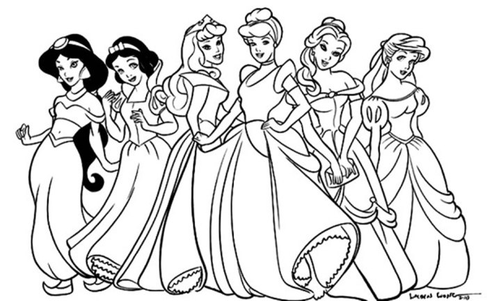 Princess coloring pages