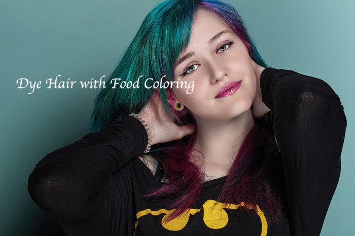 Food coloring your hair