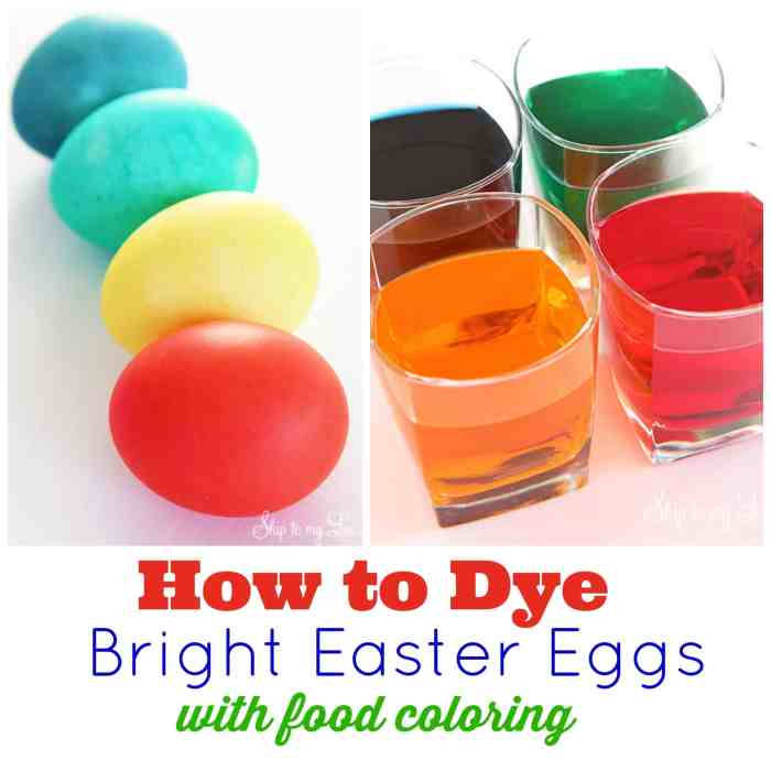 Food coloring egg dye recipe