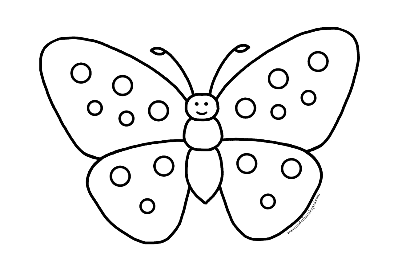 Butterfly coloring page