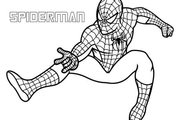 Superhero coloring pages