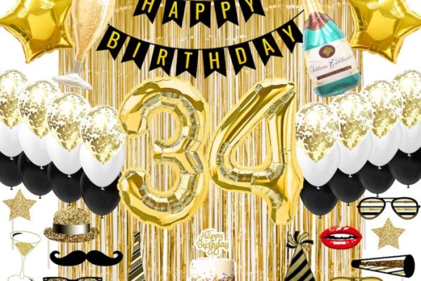 34th birthday decoration ideas