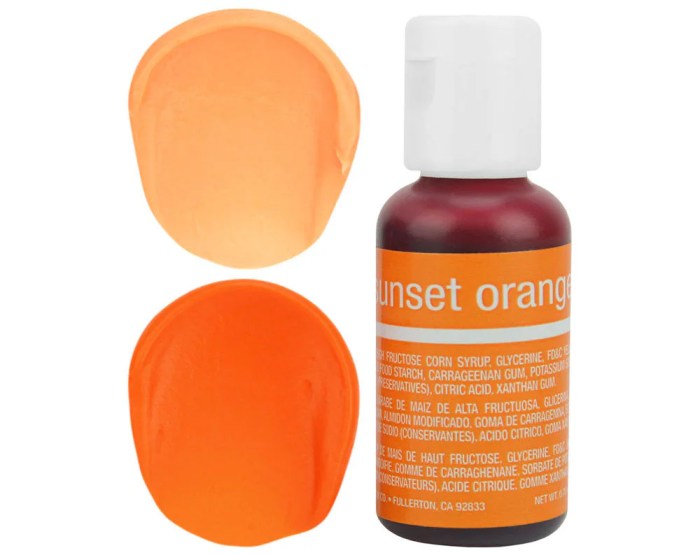 Make orange with food coloring