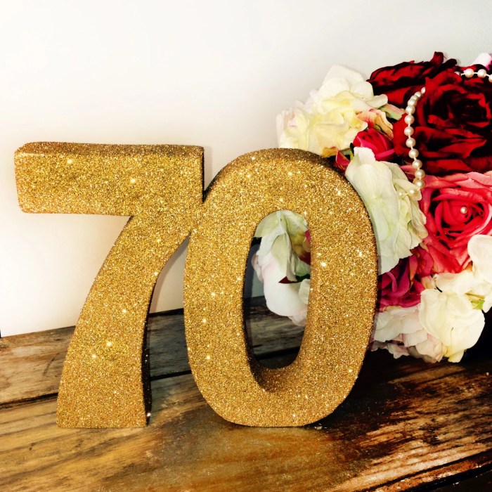 70th birthday party decoration ideas