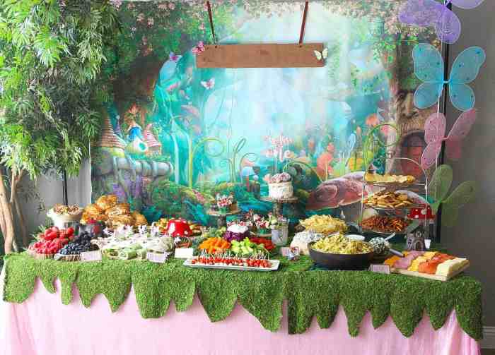 Forest background decoration for party