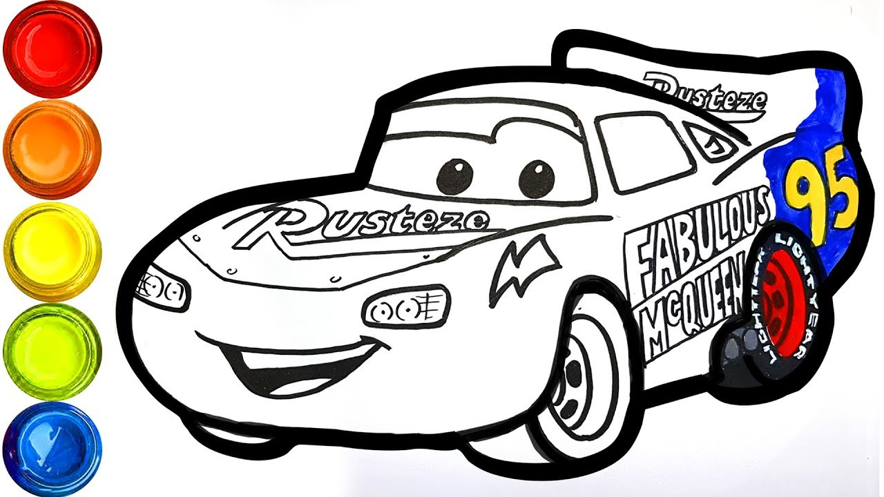 Mcqueen cars coloring pages