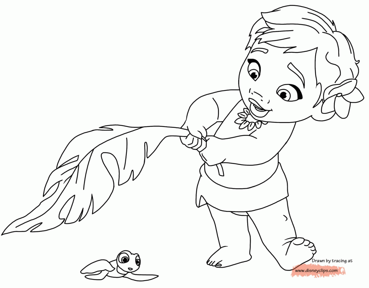 Moana coloring pages