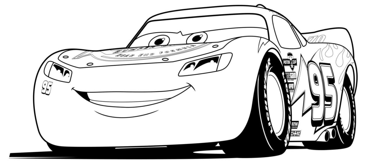 Mcqueen cars coloring pages