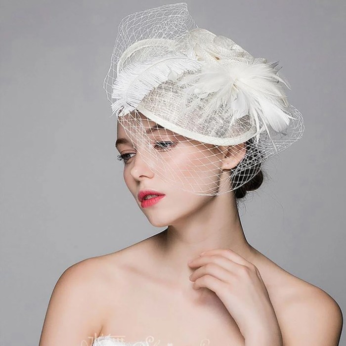 Hat for wedding dress