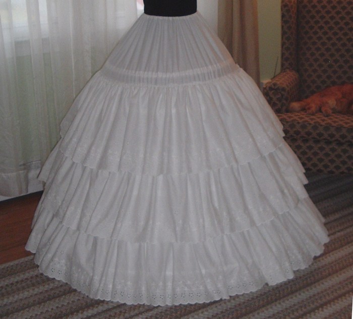 Hoop skirts for wedding dresses