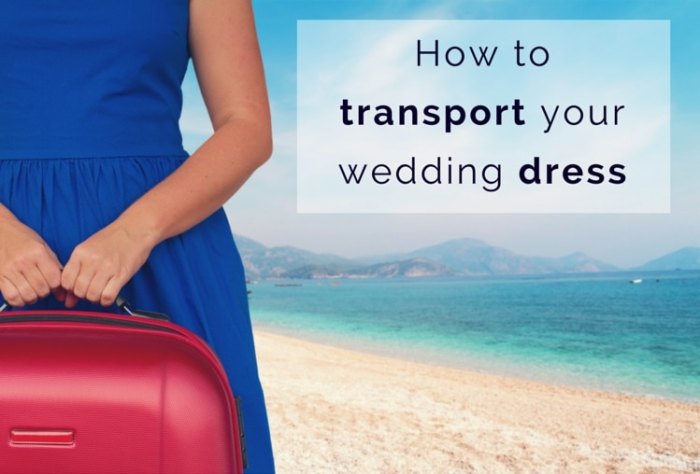 How to carry wedding dress on plane