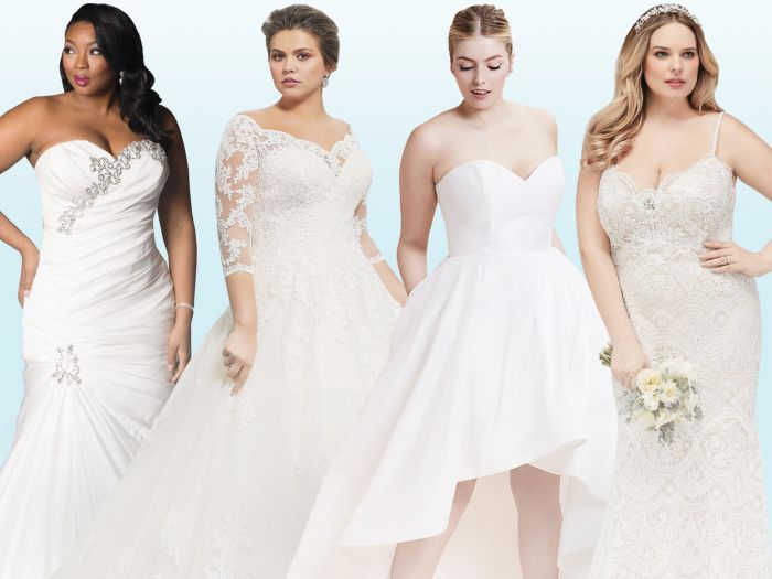 Fat brides in wedding dresses