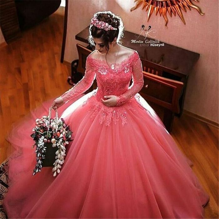 Hot pink dresses for wedding